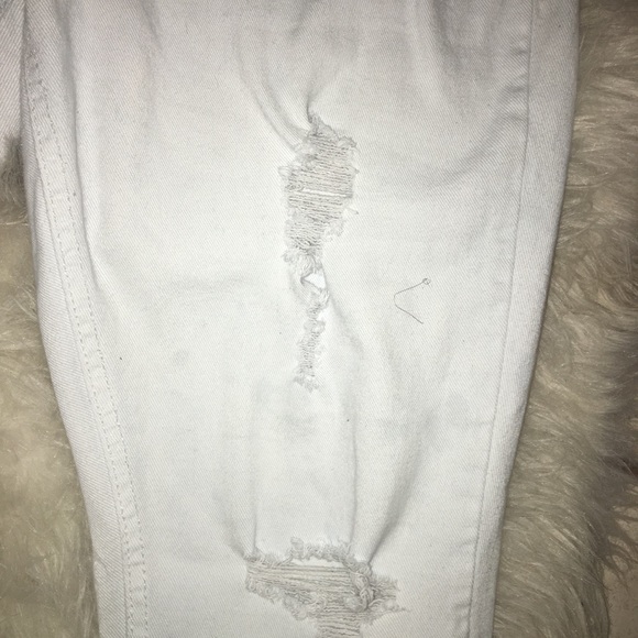 White Ripped Jeans - Picture 3 of 4
